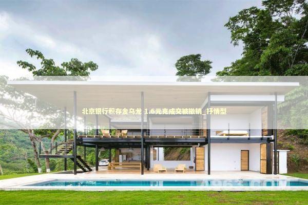 北京银行积存金乌龙 1.6元克成交被撤销_抒情型